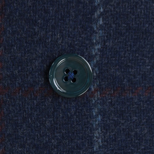 Isaia NWT Wool/Cashmere Double Breasted Sport Coat Size 50R (40R US) Blue Plaid - Picture 2 of 11
