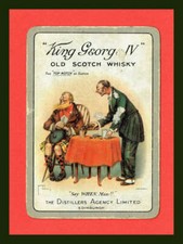 (23)Vintage1920-80 King George 1V Scotch Whisky Drawn by Lawson Wood Single Card