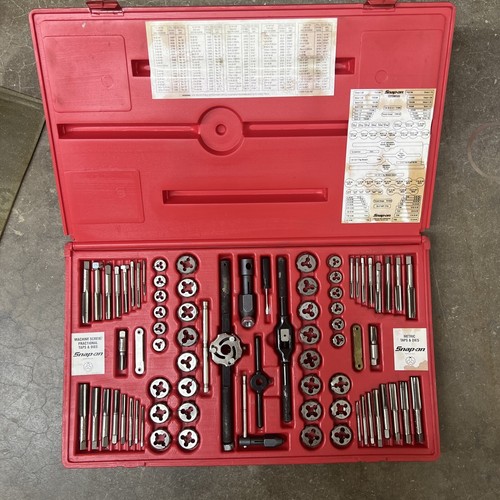 SnapOn TDTDM500 76 Piece Tap & Die Set SAE & Metric eBay