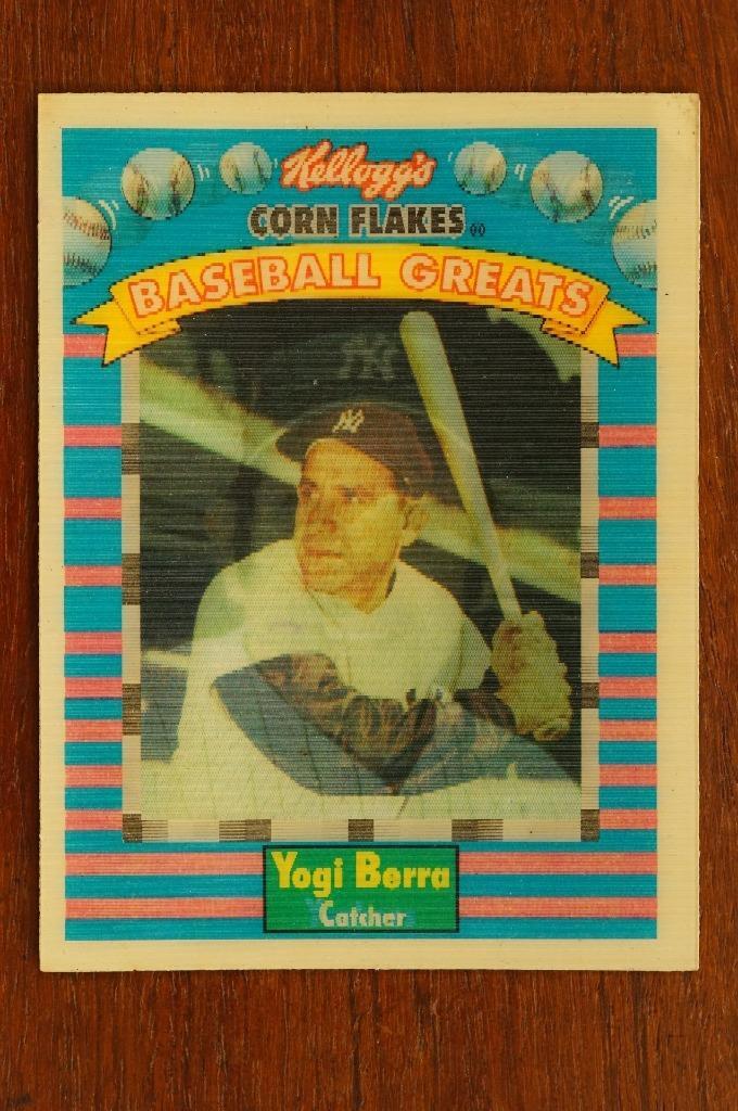 1991 Kelloggs Corn Flakes Baseball Greats Sportflics Yogi Berra