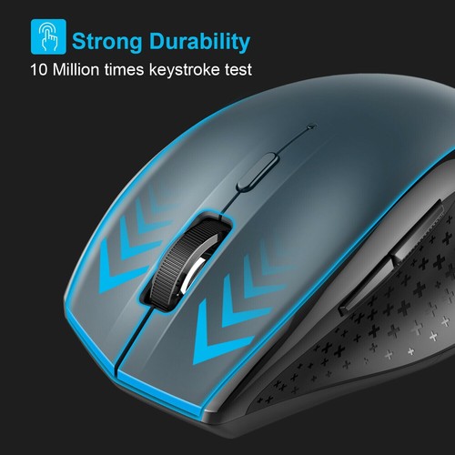TECKNET 3000DPI Bluetooth Mouse Wireless Cordless Optical Mice For Mac PC Laptop - Picture 11 of 15