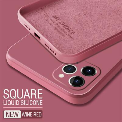 Liquid Silicone Soft Phone Case Cover For iPhone 15 14 Pro Max 13 12 11 XS XR 78