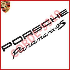 New Gloss Black PORSCHE Panamera 4S Letters Rear Badge Emblem Look Deck Lid