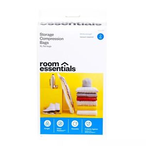 Room Essentials Storage Compression XL Size Bags 2 Pack 40" x 27" B100