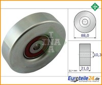 Umlenk-/FüHrungsrolle, Keilrippenriemen Ina 532061810