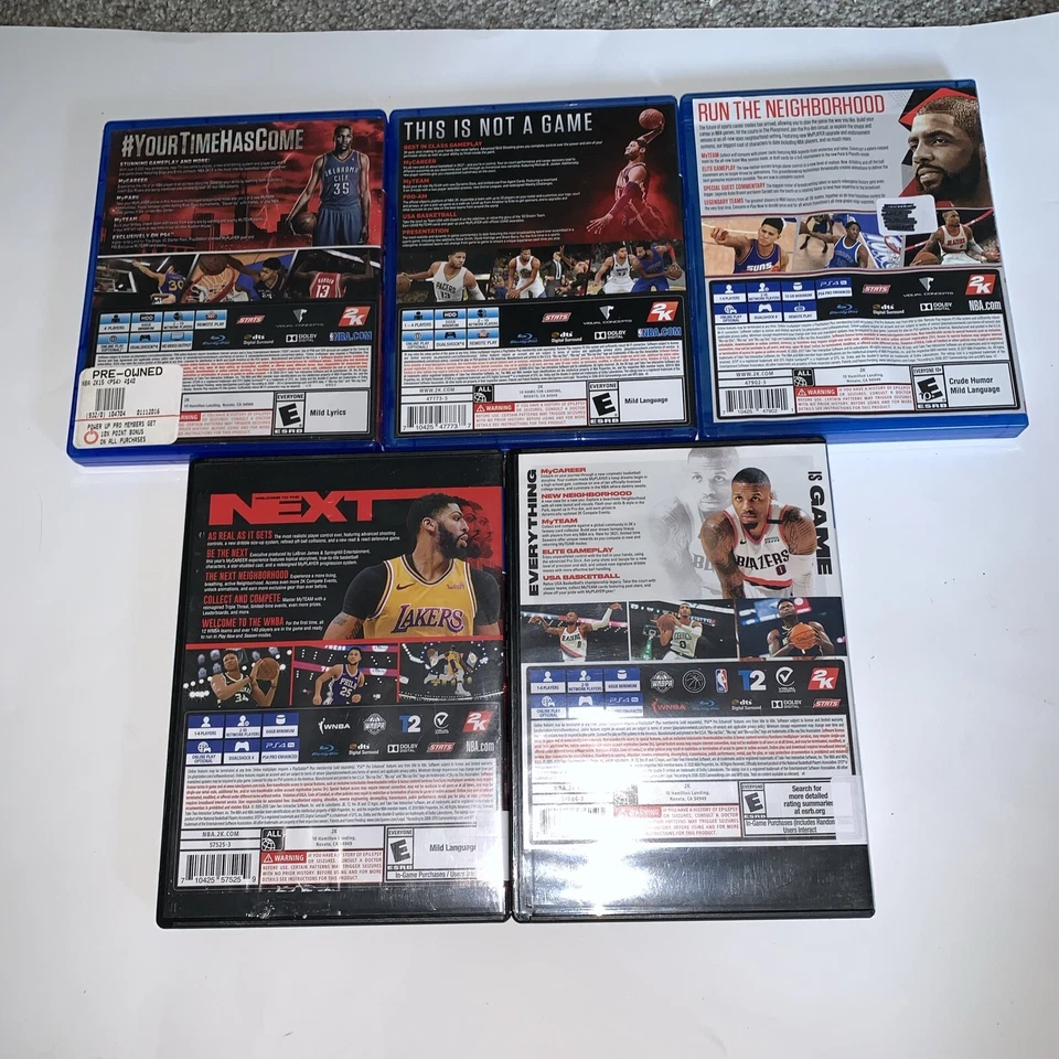 NBA 2k15 2k17 2k18 2k20 2k21 Ps4 Lote de 5 PlayStation 4 Foto 2 de 4