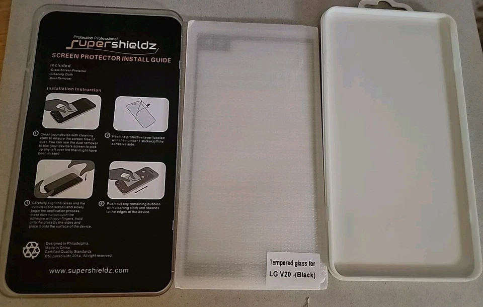 1X ONE Supershieldz LG V20 Full Cover Tempered Glass Screen Protector (Black) - image 3 of 3