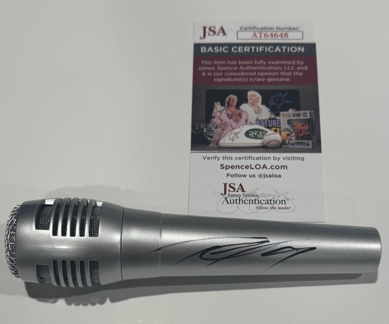 TECH N9NE SIGNED MICROPHONE RAPPER AUTOGRAPHED JSA COA