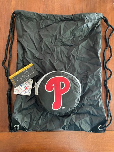Philadelphia Phillies MLB Baseball Tuck-Away Backsack Cinch Bag Backpack - Picture 5 of 8