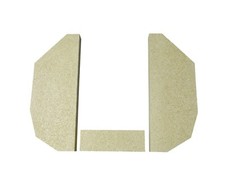 Bodensteine Island Aqua Vermiculite Ersatzteil Boden Stein Brennraum für Justus