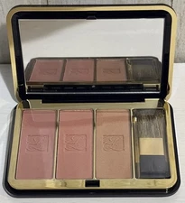 Estee Lauder Deluxe All-Over Face Blue Compact Matte Bronzer Silky Powder Blush