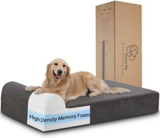 Orthopedic Dog Beds for Large Dogs, 7" Memory Foam Dog Beds with Waterproof