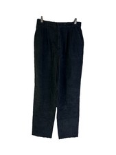 Vintage 80s Womens 14 Micro Corduroy Pleated High Rise Tapered Faded Pants