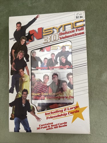 NSYNC Foil Valentine's Day 30 Deluxe Fold N Seal Cards 2000 New and ...