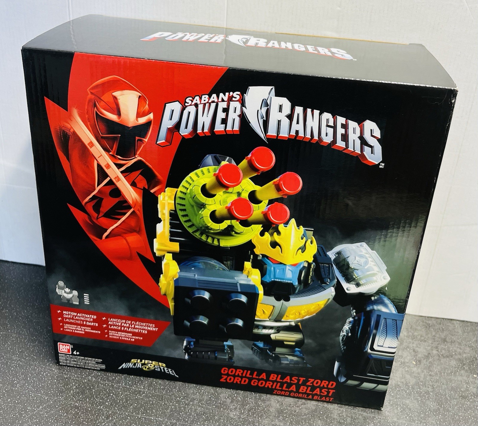 Power Rangers Super Ninja Steel Gorilla Blast Zord with Motion Activated Sensor