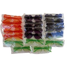 Frienda 20 Pairs Heart-Shaped Rimless Candy Color Unisex Sunglasses for Party