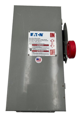 Eaton DH362FDK Safety Switch 60A 3P 600V Nema 12 Outdoor Enclosure New
