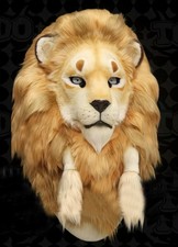 Fursuit Long Fur Lion Mascot Head Party Halloween Fur Cosplay-Promotion