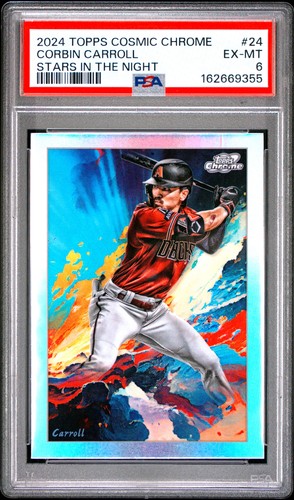 2024 TOPPS COSMIC CHROME STARS IN THE NIGHT #24 CORBIN CARROLL PSA 6