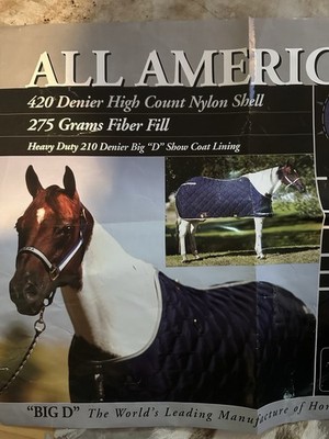 BIG D all American 275 Grams Winterdecke Schwarz Size 76 wie NEU