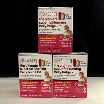 3x Relacore The Ultimate Super Fat-Burning Belly Bulge Kit  Exp 08/2026