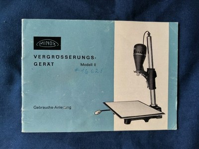 Gebrauchs-Anleitung MINOX Vergrößerungsgerät Modell II Bedienungsanleitung 1966 