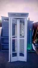 Phone Booth Vintage Telephone Booth Pay Phone First Aluminum Phone Booth Style