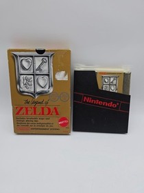 The Legend of Zelda (Nintendo Entertainment System, NES) Box & Gold Cartridge