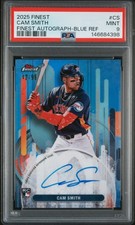 2025 TOPPS FINEST FINEST AUTOS BLUE REFRACTOR #CS CAM SMITH 42/99 PSA 9