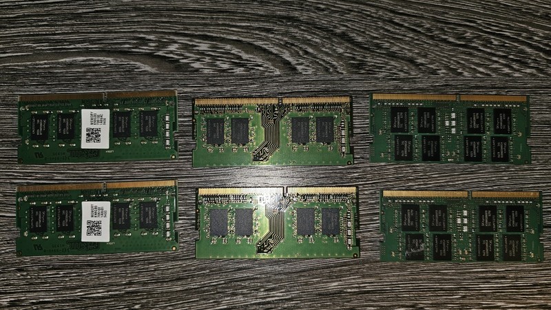Lot of 6 untested DDR4 Sodimm RAM chips.