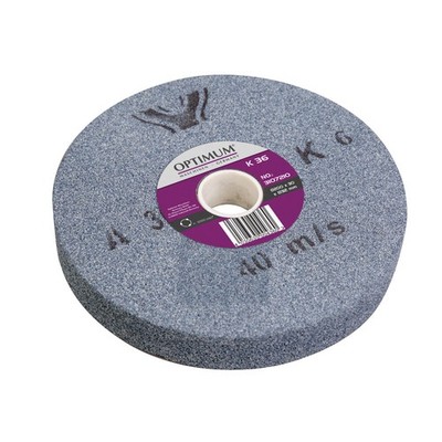 Optimum Normalkorund-Schleifscheibe Ø 200 x 30 Ø 32 mm, K80, 3107215