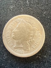 1865 3 Cent Nickel #11182