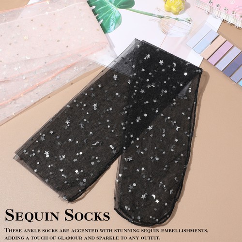 5 Pairs Stockings 's Miss Girl Thin Socks - Bild 6 von 11