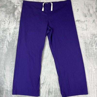 Womens Scrub Pants Brand Urbane Scrubs Size Medium Color Purple