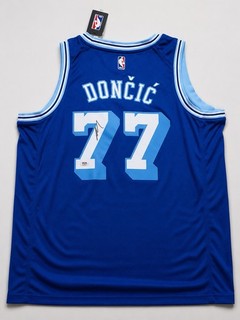 Luka Doncic Signed LAKERS THROWBACK Edition Jersey PSA DNA Auto Nike XL