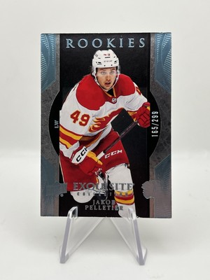 2023-24 UD ICE Exquisite Collection #R6 Jakob Pelletier /299 Calgary Flames RC