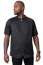 Chef Works Men's Arcadia Chef Coat Medium Black