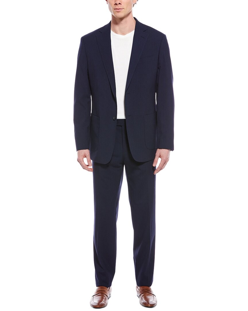 Английская прачечная 2шт Костюм в полоску мужской синий 40Р 38290₽