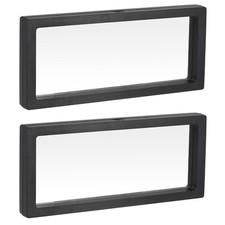 2 x Floating Thin Film Display Box ABS Frame Case 30cm x 11cm x 2cm Black