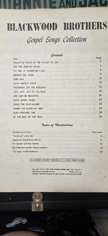 Blackwook Brothers Gospel Songs Collection 复古歌曲集 1954 — 第 4/4 张图片
