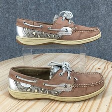 Sperry Top Sider Bluefish Boat Shoes Womens 7.5 Lace Up Casual Leather Brown