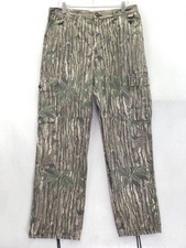 Walls Pants Mens 38x30 Green Realtree Camo Cargo Hunting Relaxed Fit Workwear