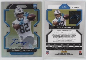 2021 Panini Prizm Rookie Silver Prizm Auto Tommy Tremble #415 Rookie Auto RC