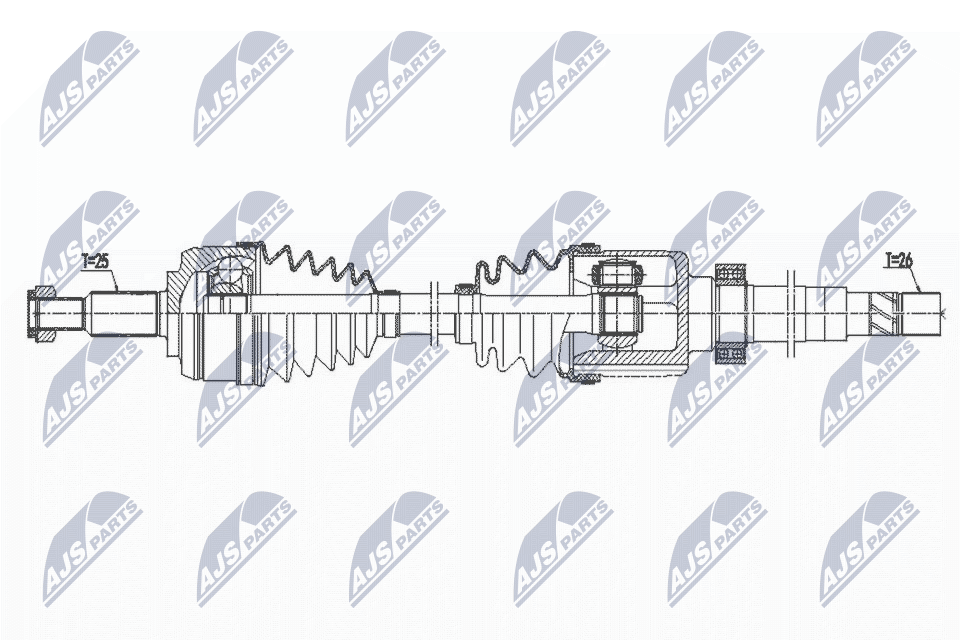 NPW-RE-169 NTY Drive Shaft for RENAULT - Image 7