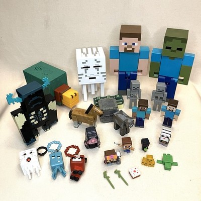 Microsoft Minecraft Toy Mixed Lot Of Figures, Animals & Toys - Mattel Mojang
