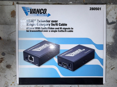 Vanco 280501 HDMI Extender Over Single Cat5e/6 Cable Lot of 2 units