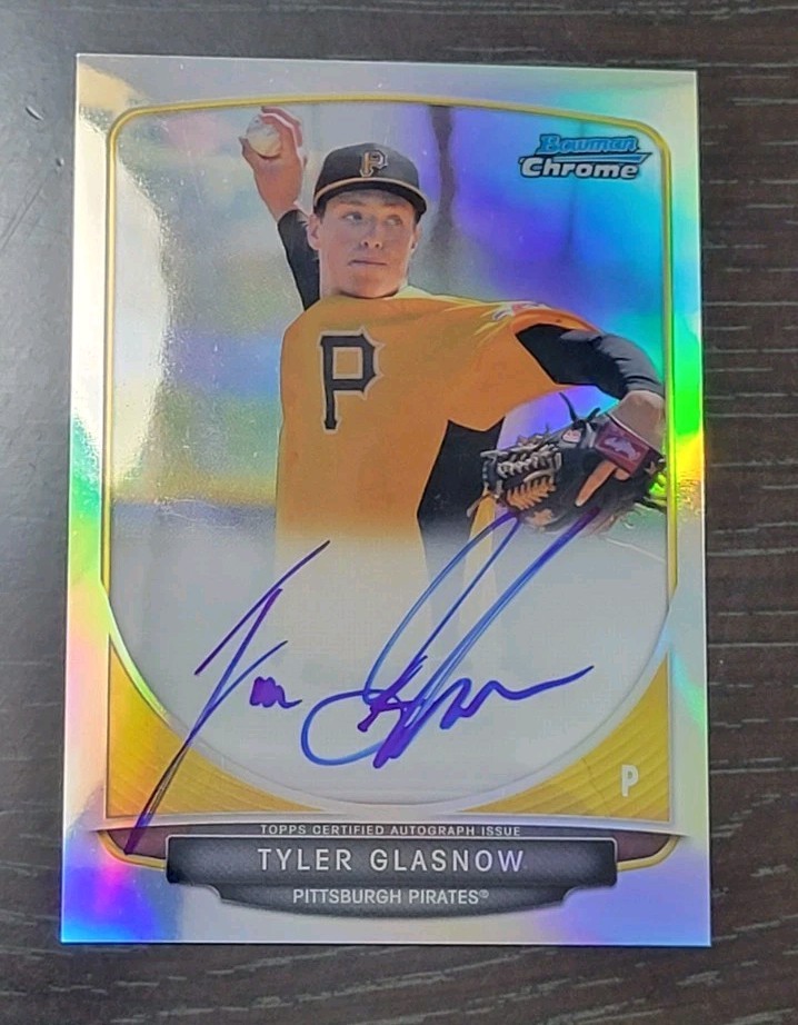 2013 Bowman Chrome RC Tyler Glasnow Auto Refractor 155/500 Rookie Card DODGERS