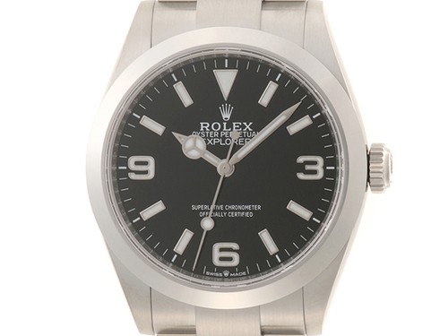 ROLEX 224270 watch Explorer 1 Silver/black Stainless mens blackDial【436】
