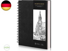 Skizzenbuch A4, Zeichenblock Skizzenpapier Zum Zeichnen Malblock 200g/m&sup2; Dickes