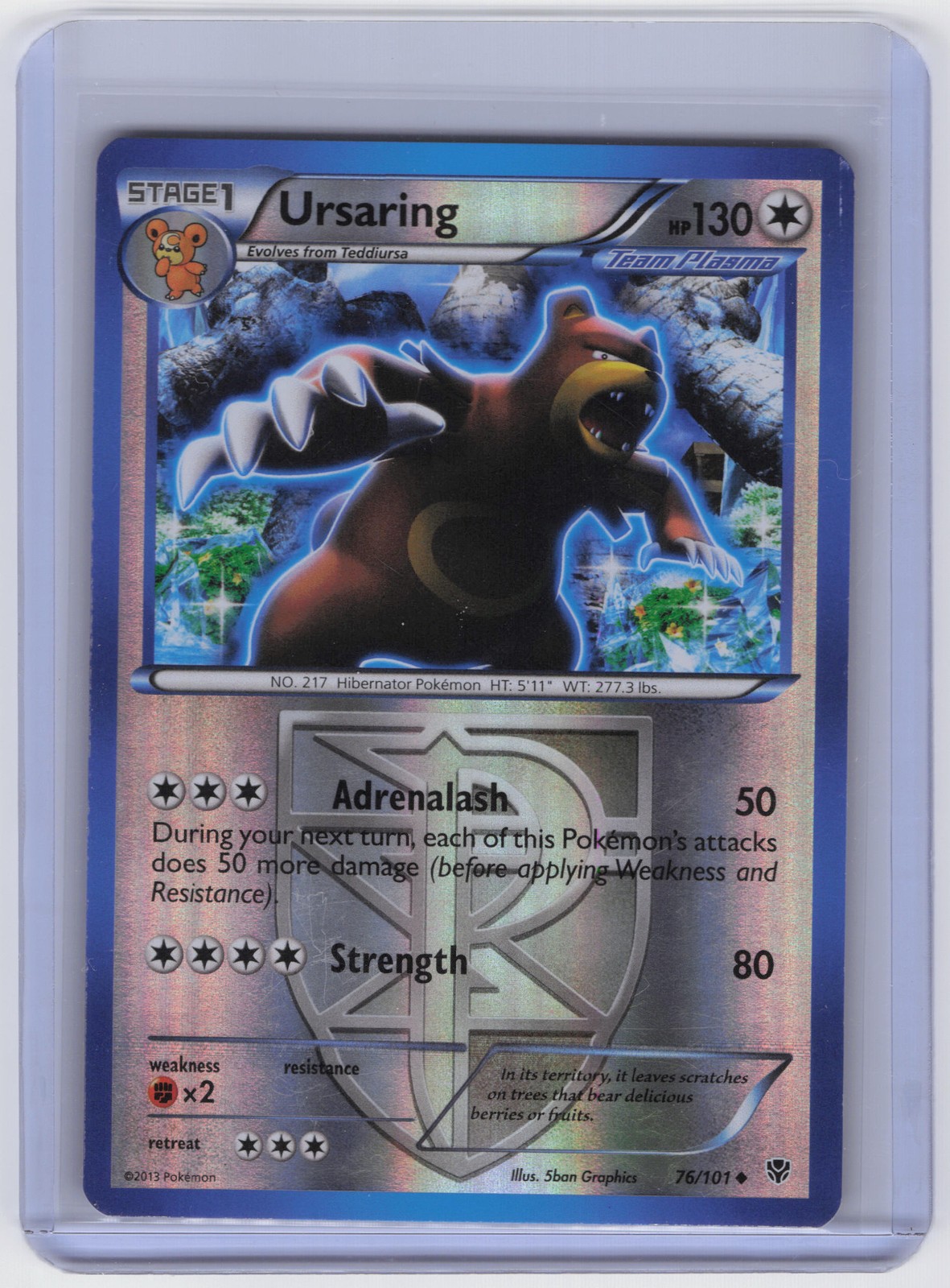 Ursaring (Team Plasma) Uncommon Plasma Blast 76/101 NM